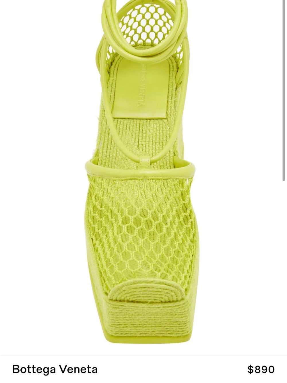 Bottega Veneta Lace Up Espadrille Platforms